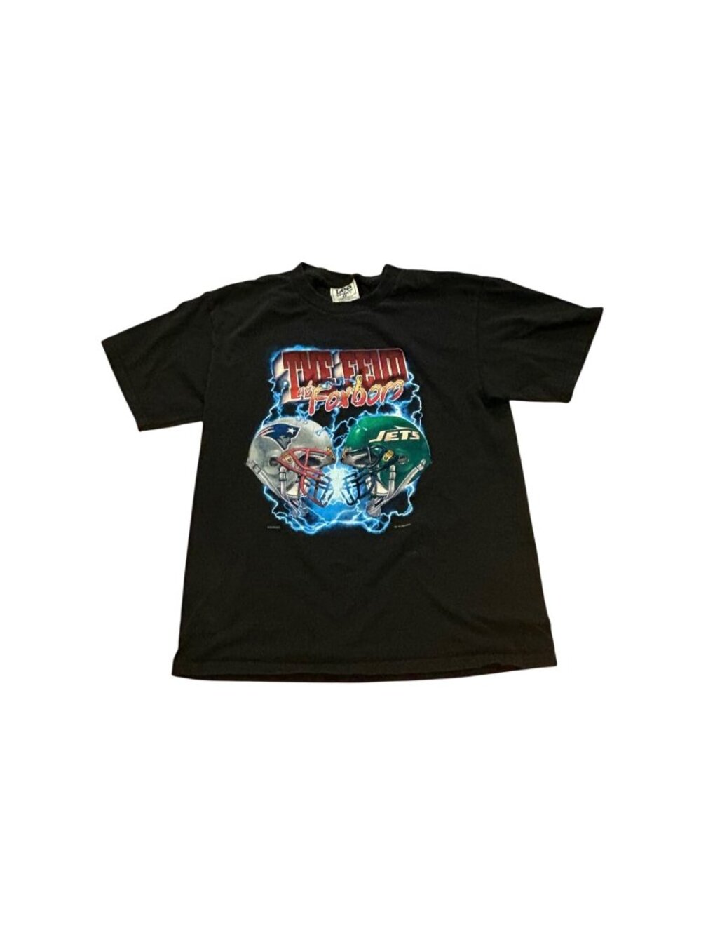 Vintage 1997 Feud in Foxboro New England Patriots vs New York Jets T-Shirt Large